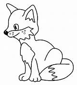 Vossen Coloring Foxes sketch template