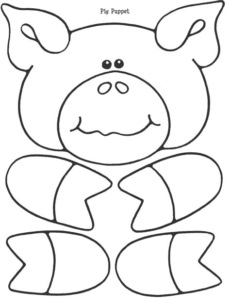 pig template  ig word family puppets cvc  word families
