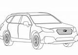 Subaru Coloring Wrx Impreza Outback Sti Pages Printable sketch template