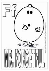 Mr Men Forgetful Coloring Pages sketch template