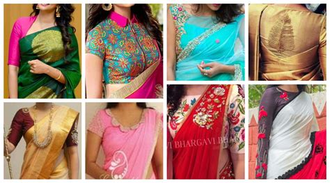 Different Types Of Blouse With Sarees Smart Easy Ideas