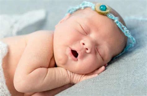newborns sleep  mouths open
