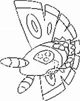 Pokemon Coloring Dustox Pages Bug Fun sketch template