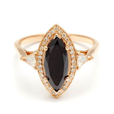 unique black diamond engagement rings  women  enhanced