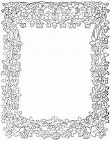 Printable Border Frames Jewish Coloring Pages Borders Frame Designs Floral Clipart Clip Colouring Karenswhimsy Patterns Clipartbest Flowers Cliparts Mister Twister sketch template