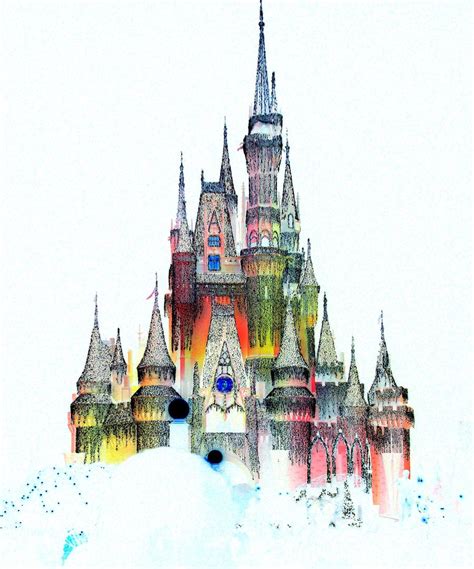 disney world castle drawing clipartsco