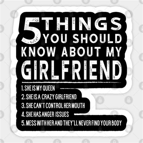 5 things you should know about my girlfriend funny 5 things you