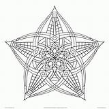 Coloring Geometric Pages Mandala Printable Adults Pattern Shapes Awesome Designs Cool Color Sheets Drawing Book Cute Flower Adult Geometrical Star sketch template