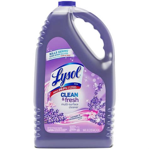 rac lysol cleanfresh lavender cleaner liquid  fl oz  quart clean fresh