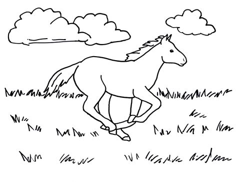 running horse coloring page samantha bell