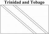 Trinidad Flag Tobago Coloring sketch template