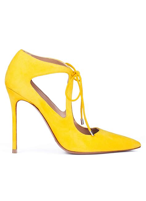 yellow high heel shoes  shoe store pura lopez pura lopez