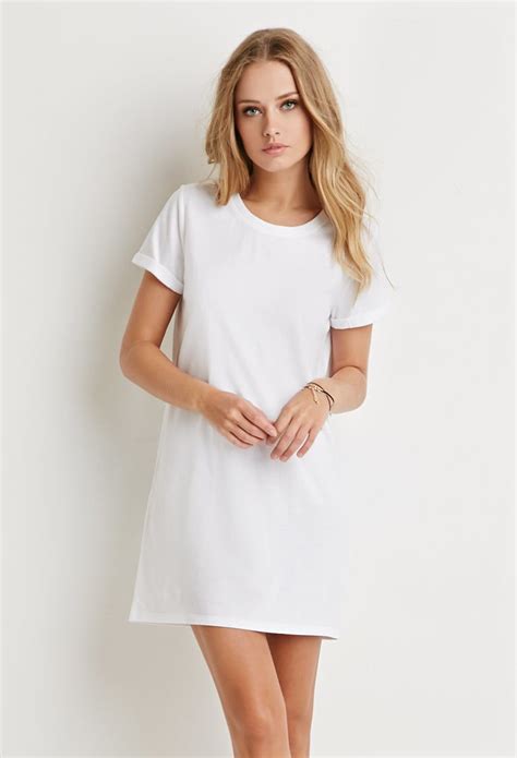 cotton  shirt dress  white lyst