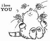 Penny Stamps Cat Cards Karten Digi Coloring Cats Pages Digital sketch template