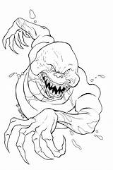 Scary Coloring Pages Kids Monster Creepy Halloween Evil Horror Ghost Ghostbusters Adults Monsters Printable Cartoon Colouring Color Print Book Bestcoloringpagesforkids sketch template