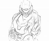 Halo Coloring Pages Odst Trooper Actions Popular Coloringhome sketch template