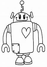 Robot Roboter Tulamama Pintar Hojas Cub Getdrawings Druckbare sketch template