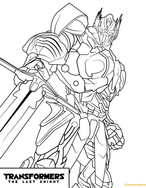 transformers optimus prime   night coloring page  coloring