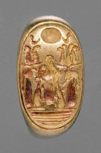 Gold Engraving Ancient Egyptian Jewelry Egyptian