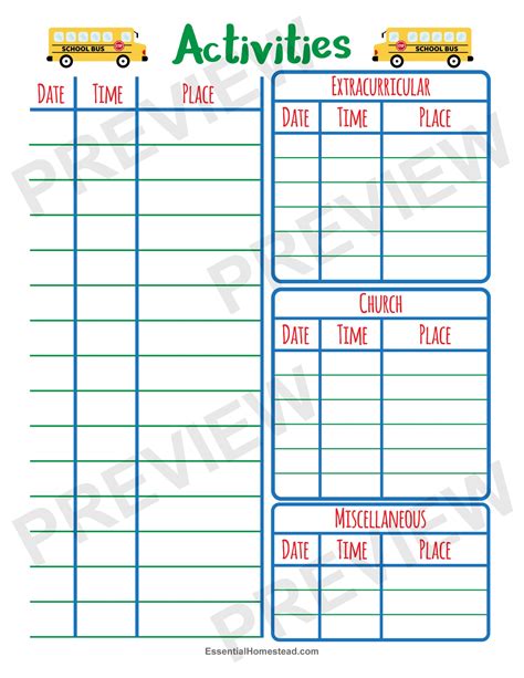 easy homeschool planner printable  multiple children dbldkr