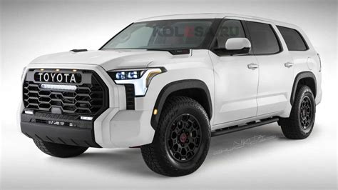 gen toyota sequoia imagined  bold tundra based makeover usanewswall