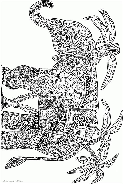 wild animal coloring pages elephant coloring pages printablecom