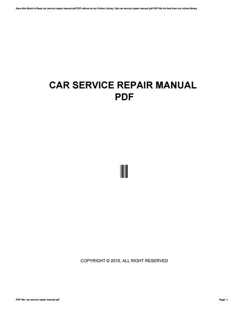car service repair manual    issuu