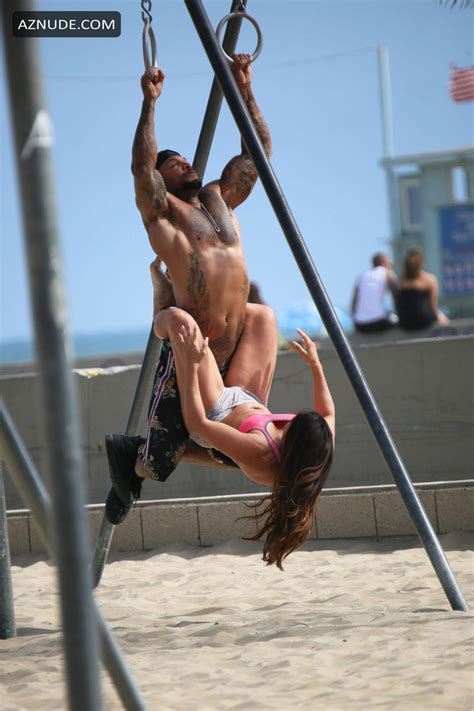 shawna craig sexy during a risque workout at muscle beach