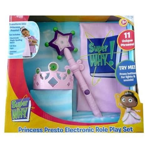 super why princess presto electronic role play costume set princess