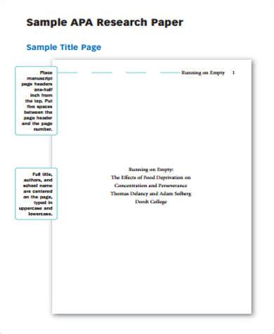 style title page  student papers