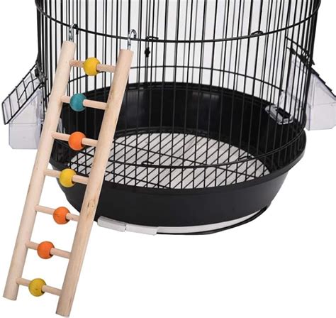 amazoncom qbleev bird ladders  parakeets parrot wooden ladders cage perch stands