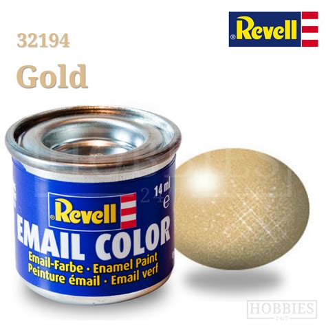 metallic  gold revell enamel ml tin hobbies  model shop
