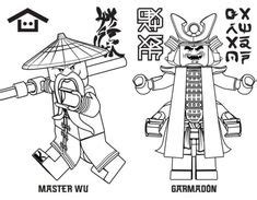 kleurplaat ninjago sensei wu ninjago kleurplaten lego kleurplaten