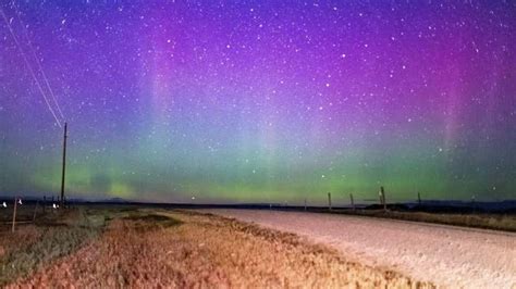 aurora puts on brilliant display in dakota sky videos from the