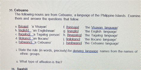 solved  cebuano   nouns   cebuano  language