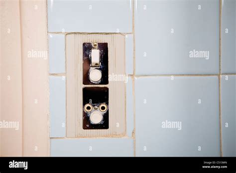 light switch  electrical outlet stock photo alamy