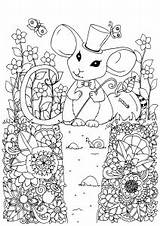 Mouse Souris Magicienne Justcolor Coloriages Magnifique sketch template