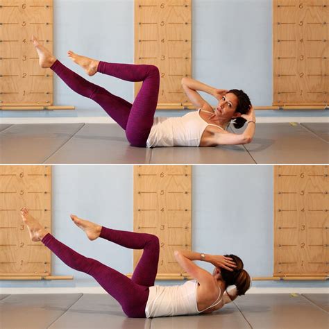 crisscross pilates ab workout series   popsugar fitness photo