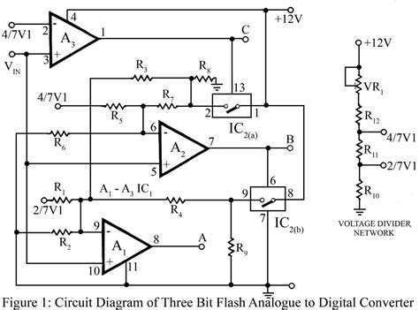 bit flash analog  digital converter circuit