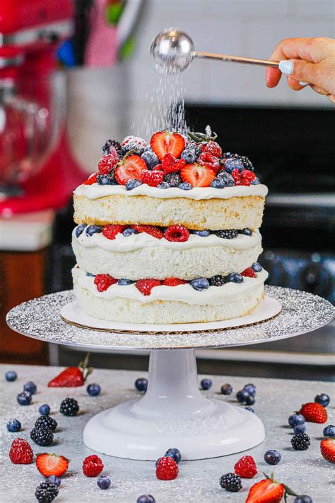 layered angel food cake chelsweets