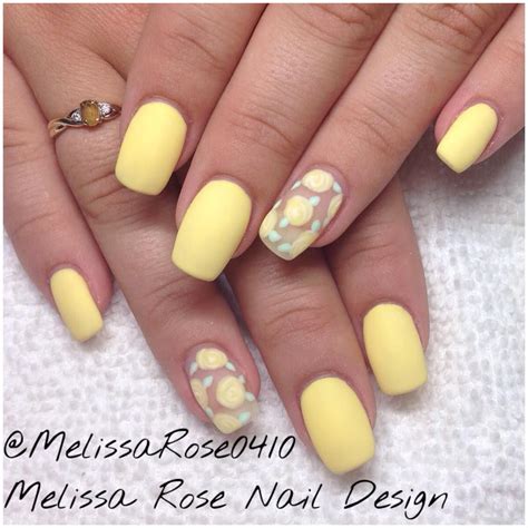 matte pastel yellow acrylic nails pic portal