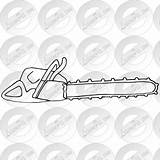 Chainsaw Watermark sketch template