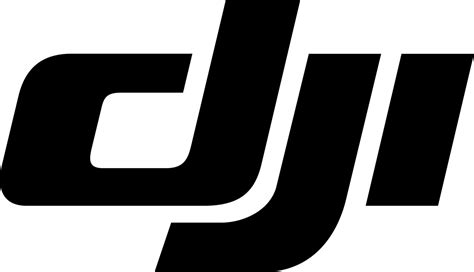 dji logo black  white brands logos