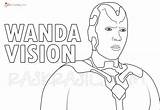 Vision Wandavision Raskrasil sketch template