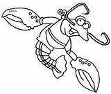 Crawfish Clipart Claw Coloring Pages Phillip Toad Martin Webstockreview sketch template