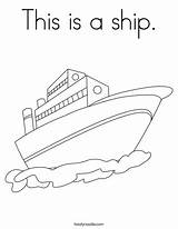 Ship Coloring Kapal Boat Twistynoodle Raft Favorites Login Add Noodle Print Built California Usa sketch template