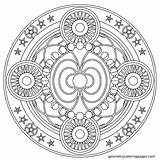 Coloring Pages Mandala Chakra Mandalas Geometric Expert Level Print Color Aztec Colouring Getcolorings Awesome Fascia Adult Printable Square Geometry Kids sketch template