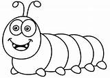Caterpillar Coloring Kids Cute Pages Chubby Sheet Sweet Little sketch template
