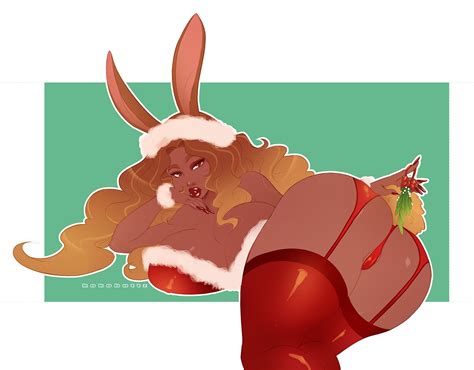 rule 34 1girls ass big ass breasts bunny ears christmas cleavage
