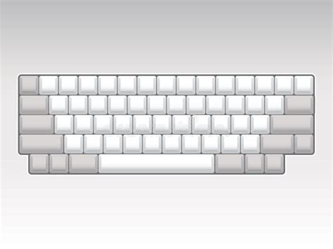 blank keyboard layout stock illustration illustration  button